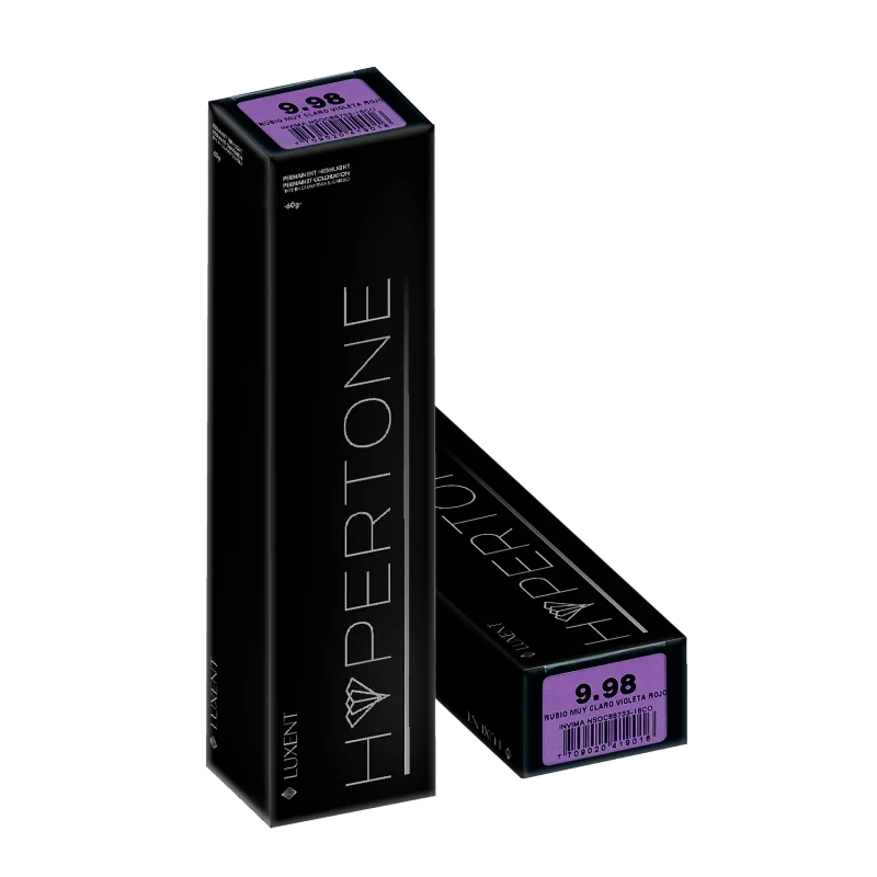 LUXENT Tinte Hypertone 9.98 Rubio Muy Claro Violeta Rojo